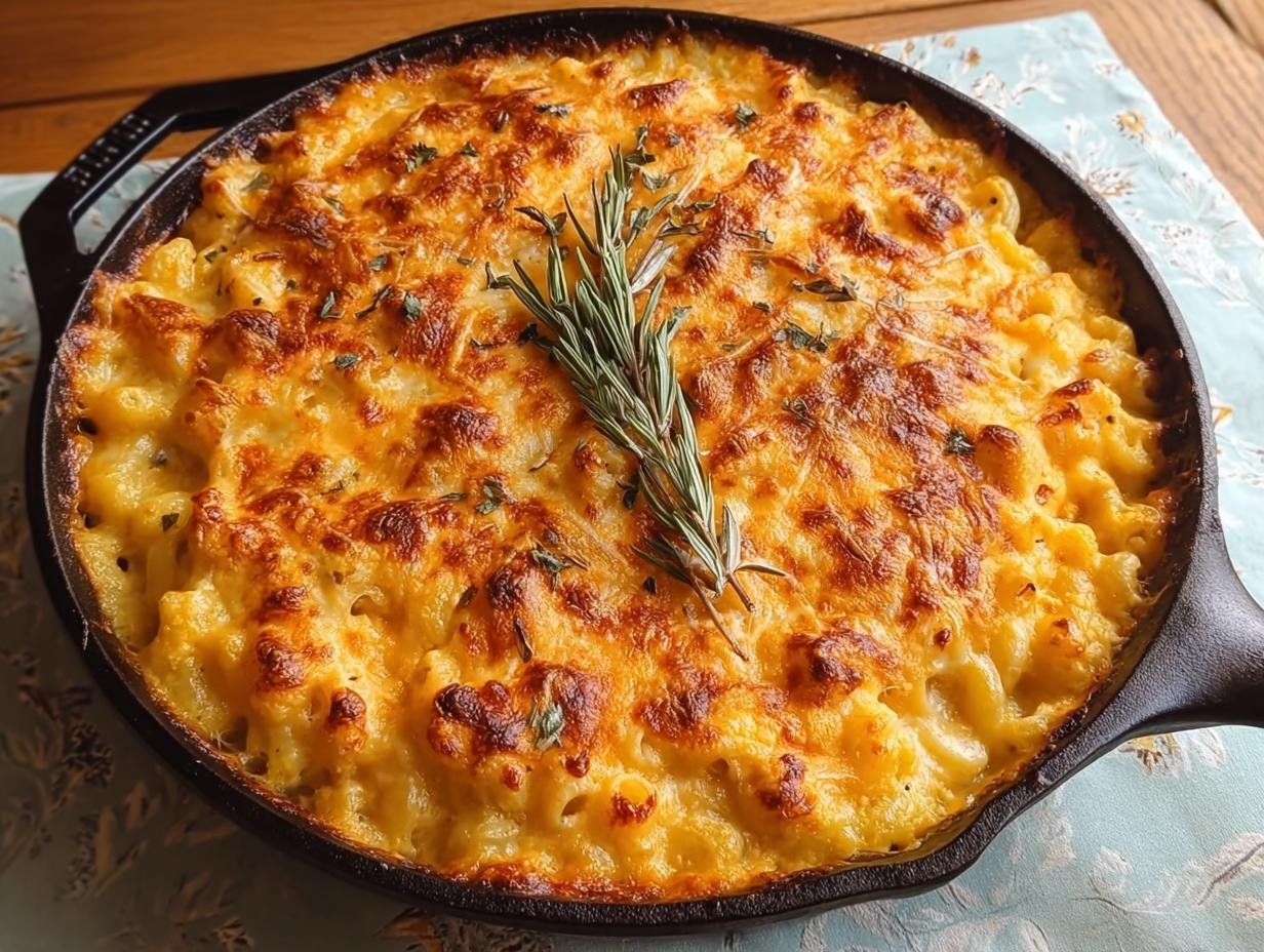 Baked Pumpkin Mac Cheese: 10 Min Prep - Baked Pumpkin Mac Cheese - additional detail