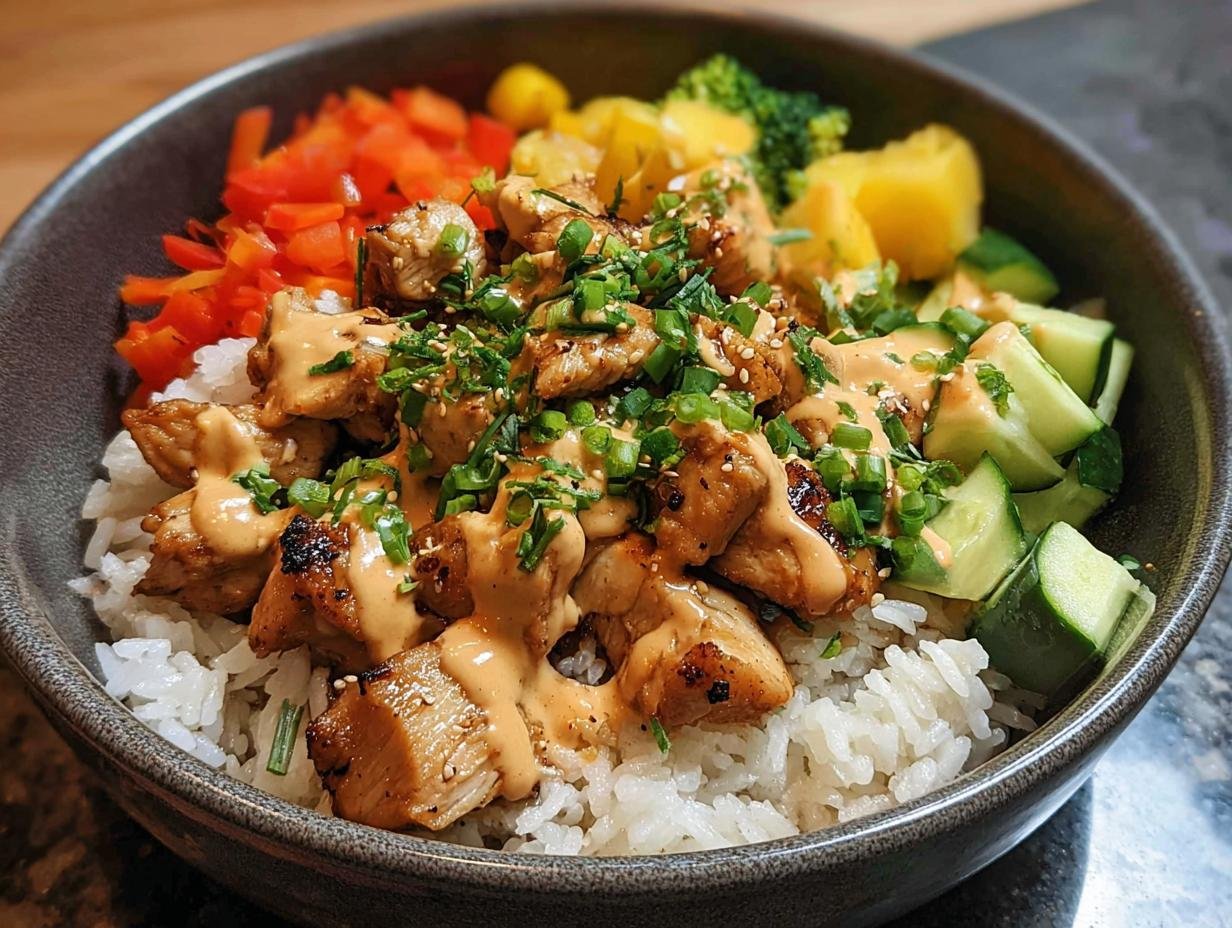 Bang Bang Chicken Bowl: 1 Easy Viral Recipe - Bang Bang Chicken Bowl - additional detail