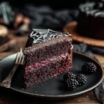 Black Velvet Halloween Cake