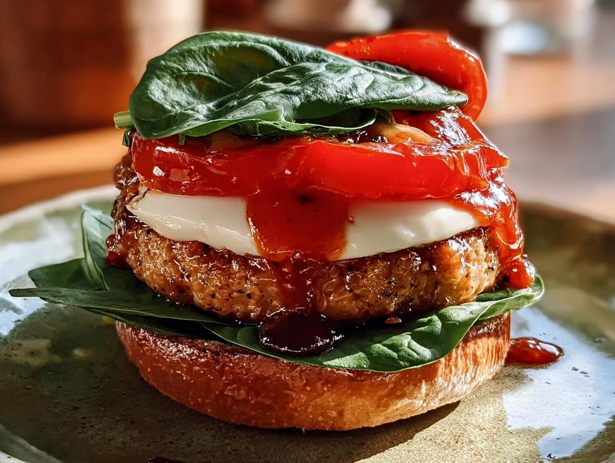 Bun Bruschetta Burgers: Amazing 30-Min Dinner - Bun Bruschetta Burgers - additional detail