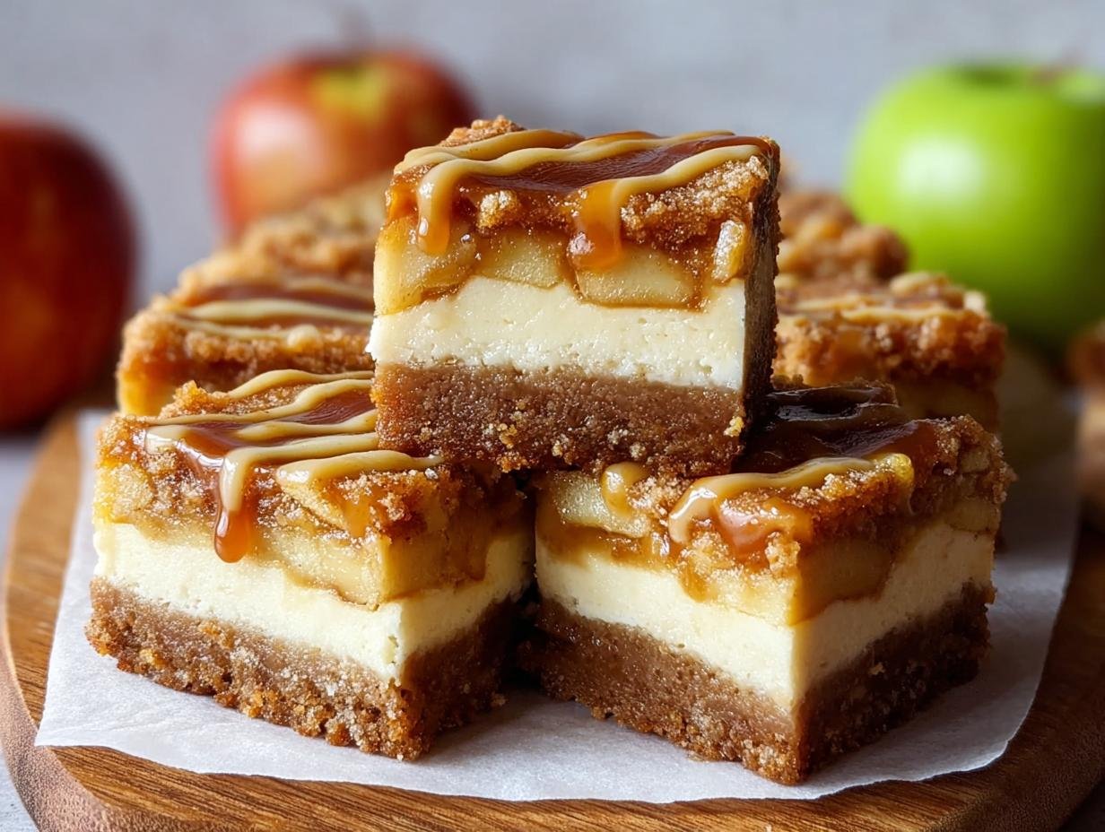 Caramel Apple Cheesecake Bars: 55 Min Bake - Caramel Apple Cheesecake Bars - additional detail
