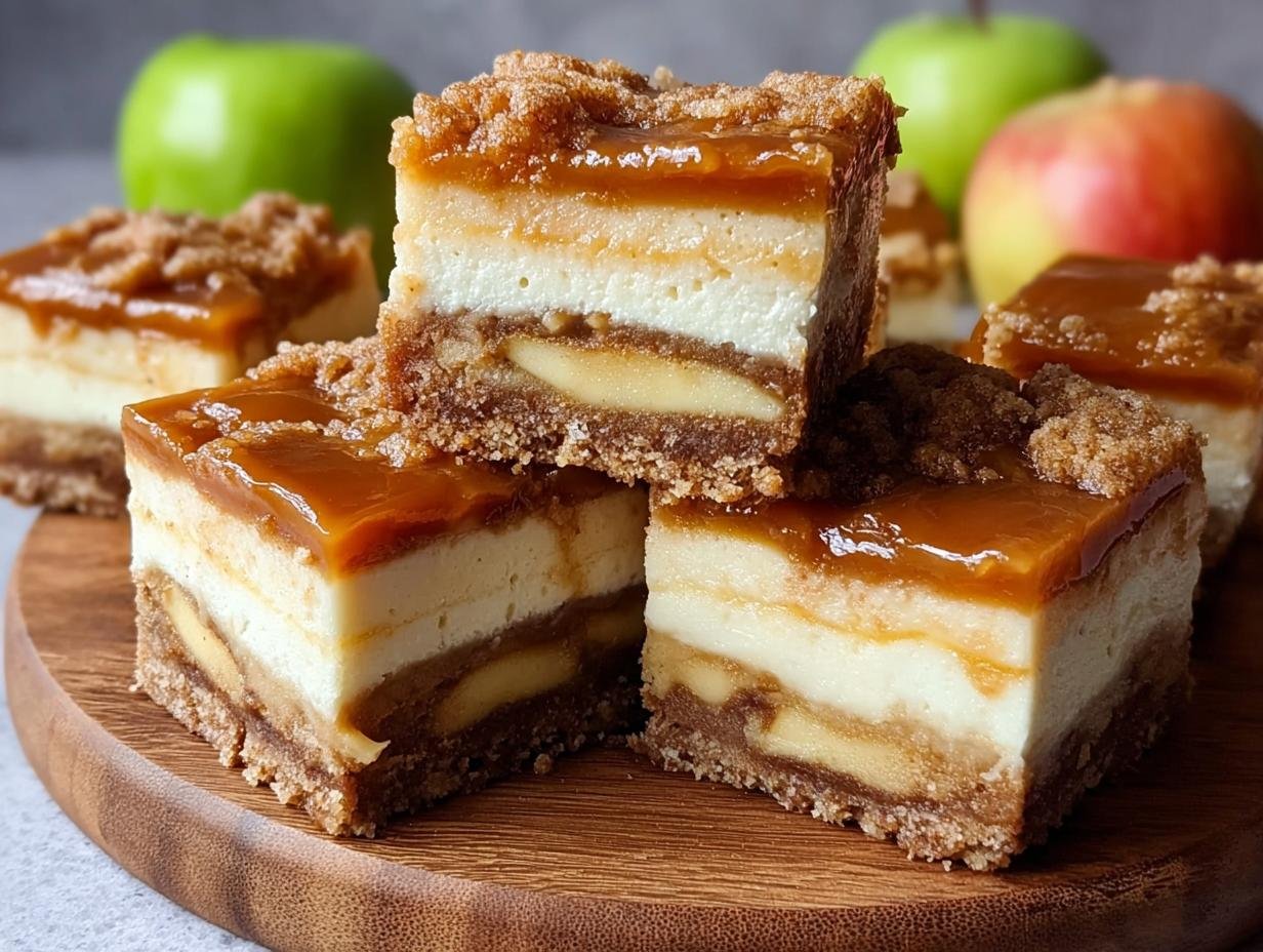 Caramel Apple Cheesecake Bars: 55 Min Bake - Caramel Apple Cheesecake Bars - additional detail