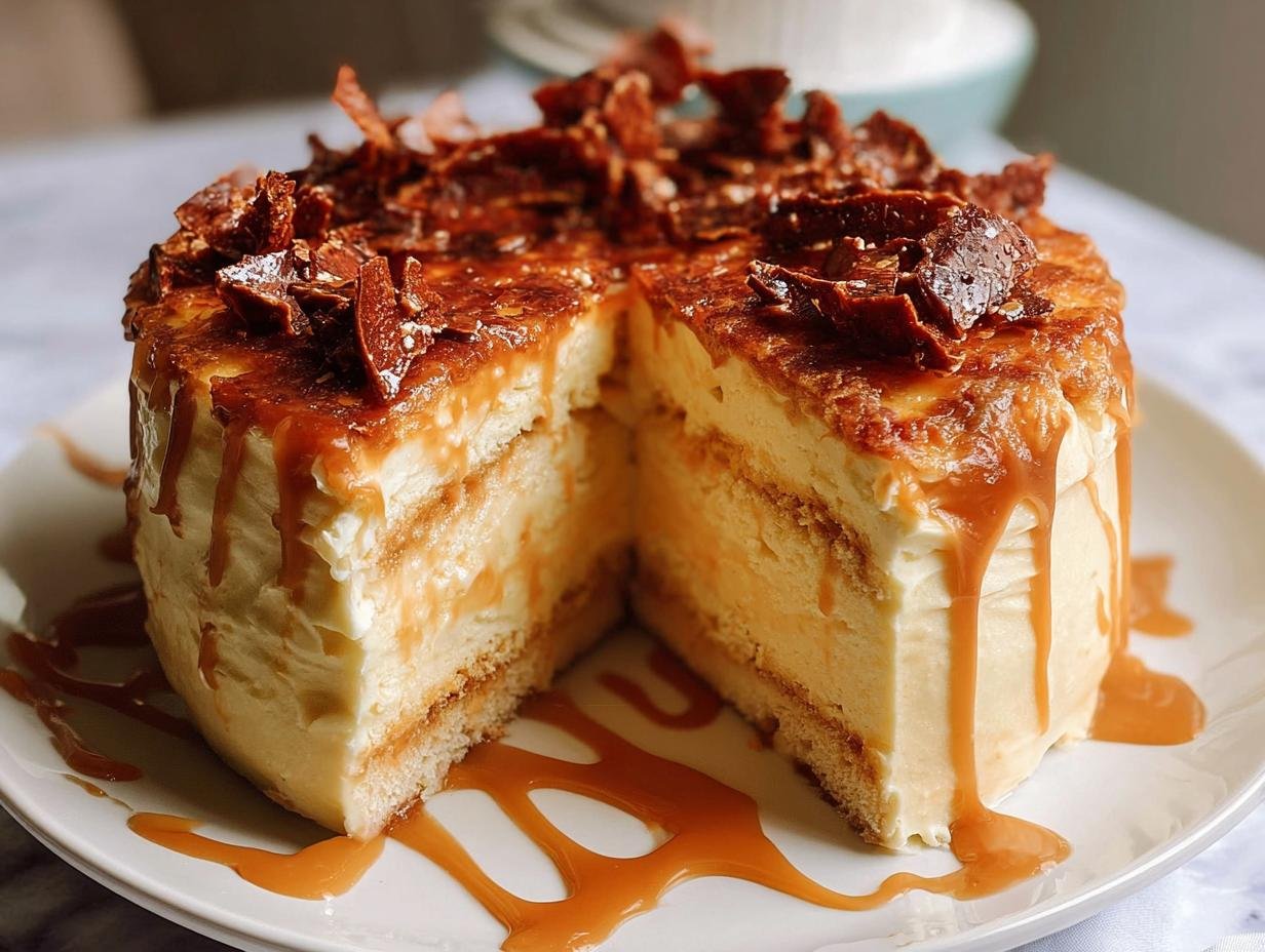 Caramel Cloud Cake Fluffy; 1 Amazing Recipe - Caramel Cloud Cake Fluffy - main visual representation