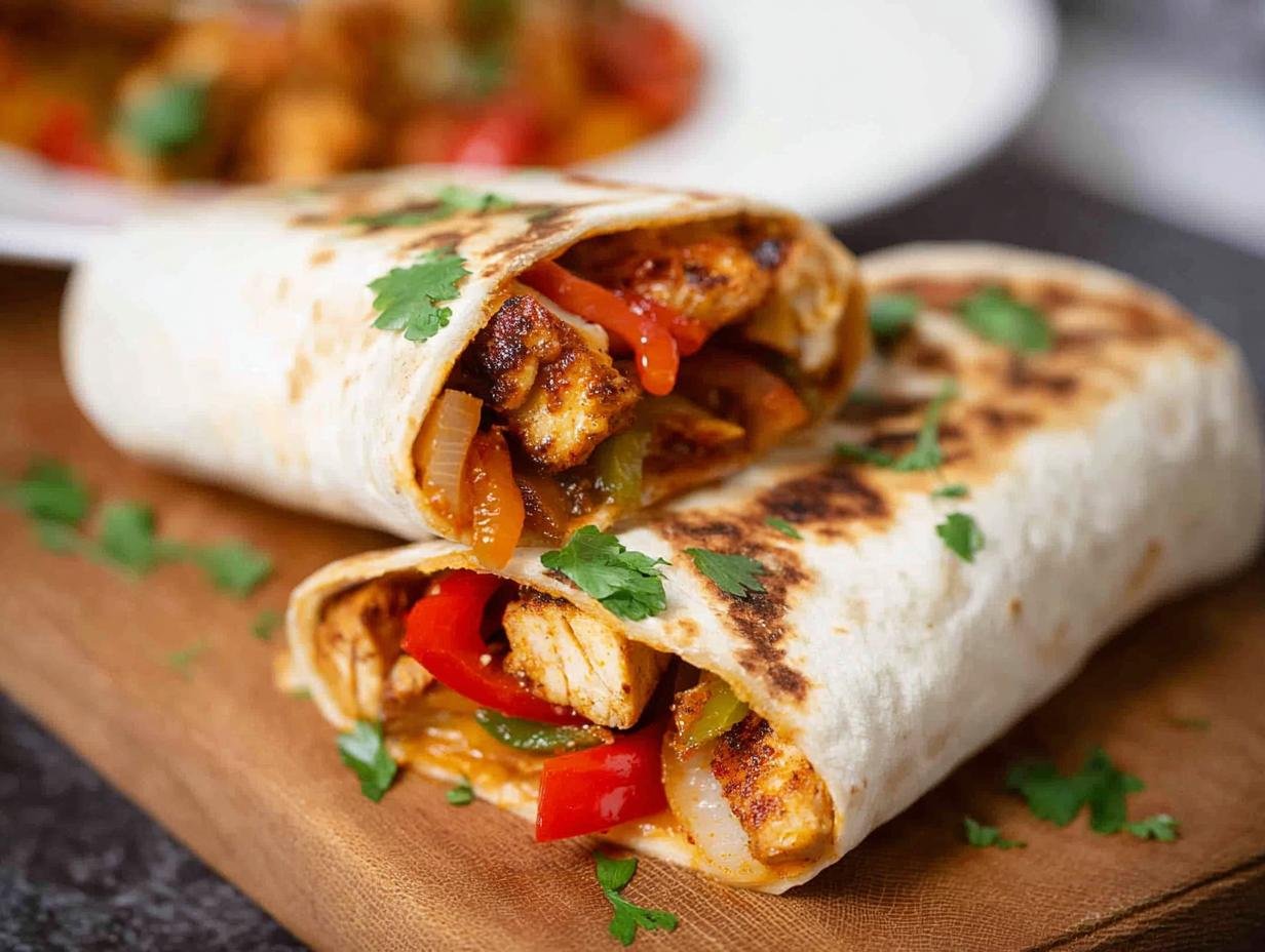 30-Min Chicken Fajita Wraps: Amazing Flavor