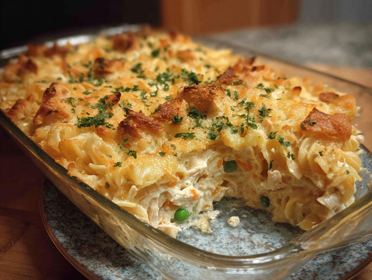 Melt 12 Amazing Chicken Noodle Casserole Recipes - Chicken Noodle Casserole - main visual representation