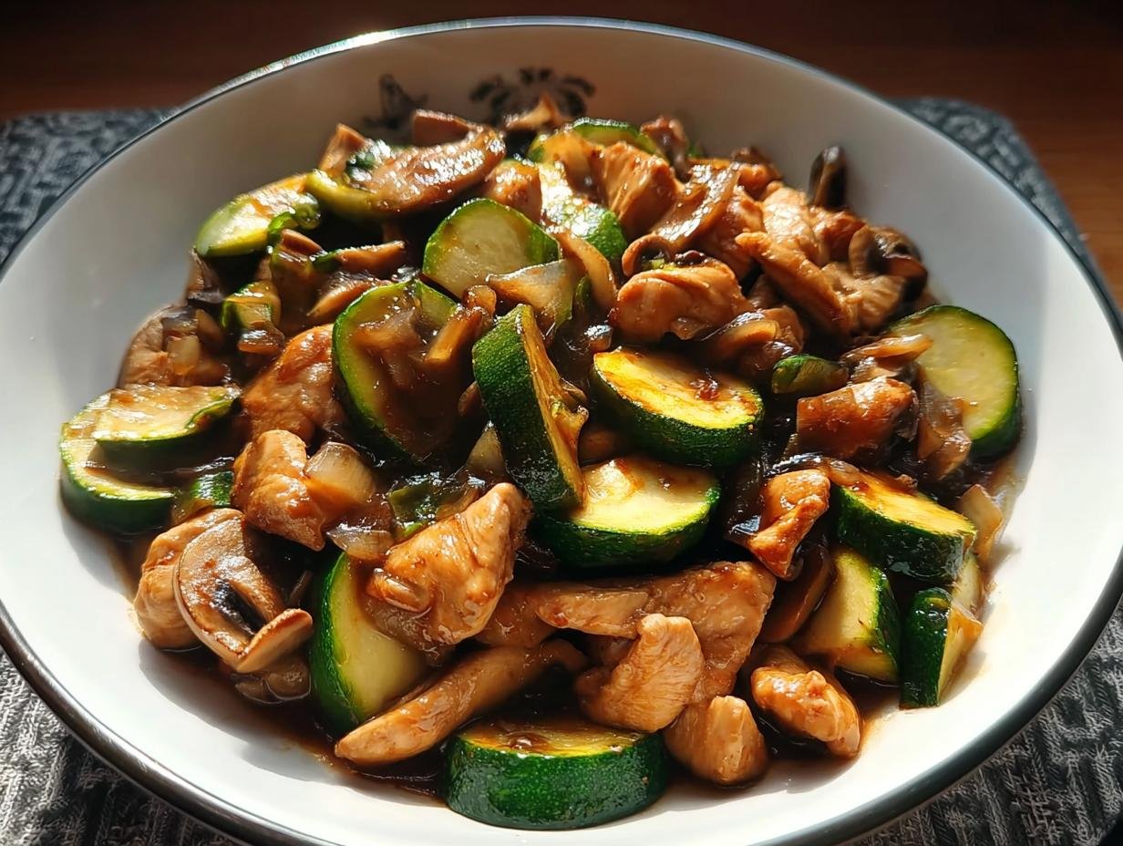 Chicken Zucchini Mushrooms Stir: Glorious 30-Min Meal - Chicken Zucchini Mushrooms Stir - additional detail