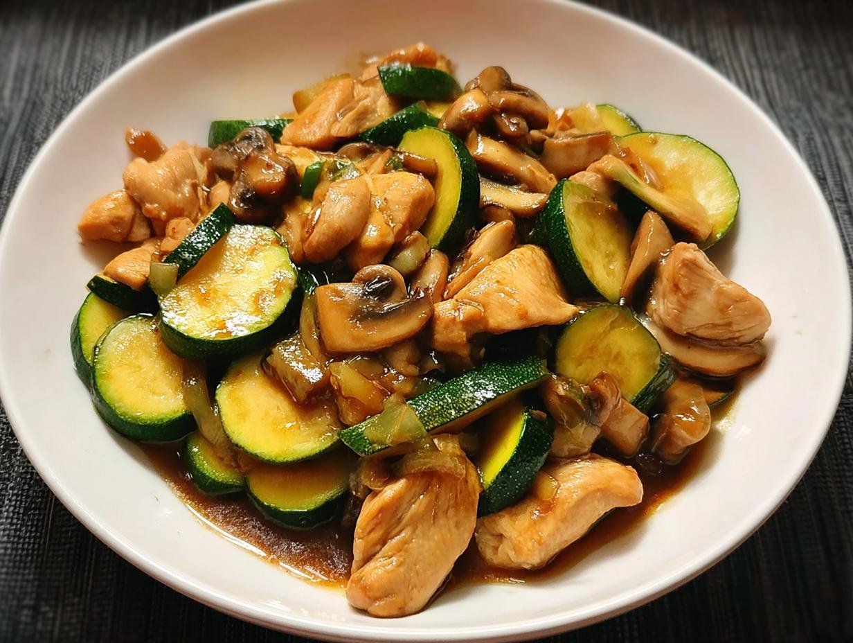 Chicken Zucchini Mushrooms Stir: Glorious 30-Min Meal - Chicken Zucchini Mushrooms Stir - additional detail