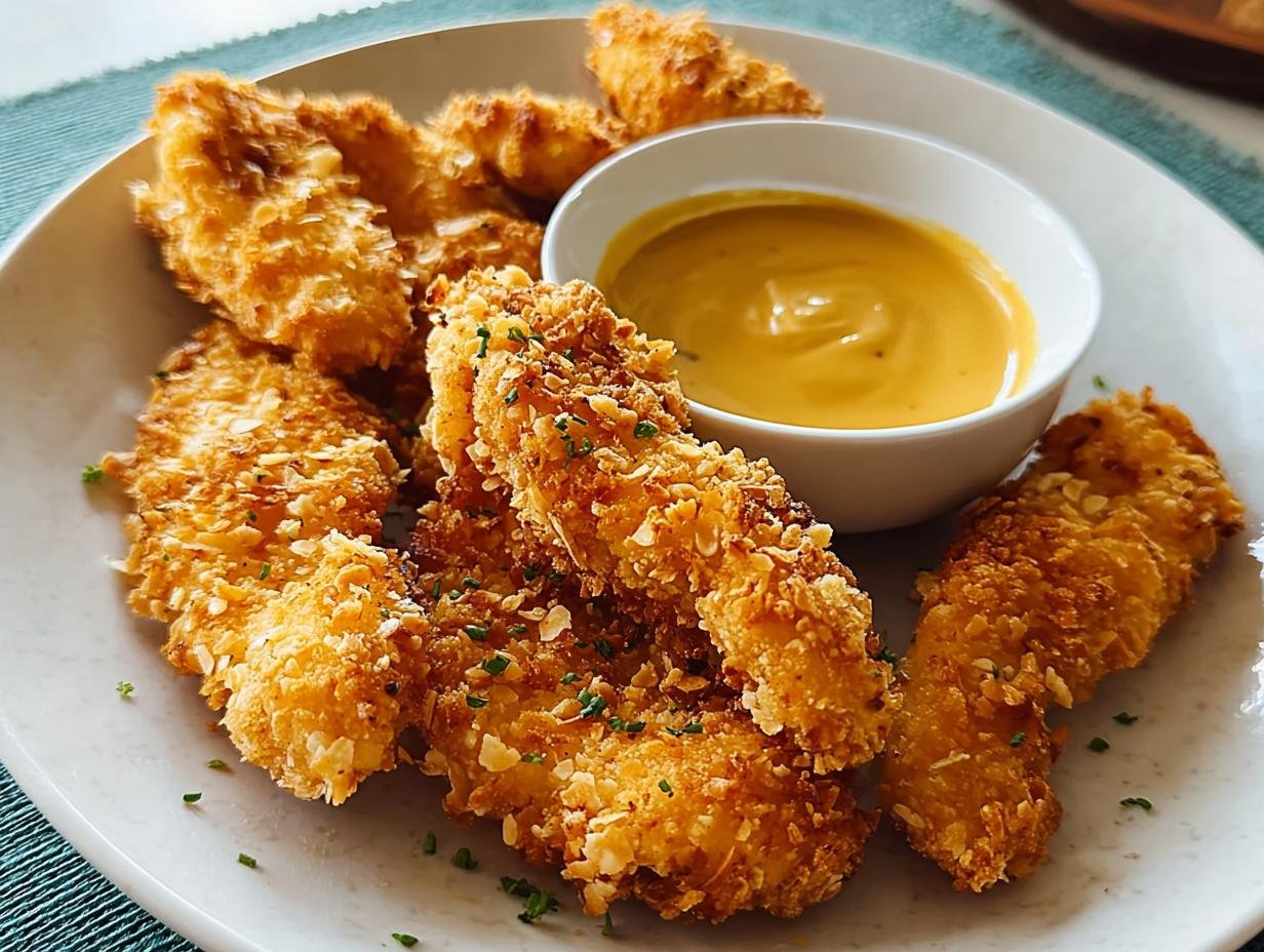 Cornflake Chicken Tenders: Delicious 35 Min Meal - Cornflake Crusted Chicken Tenders - additional detail