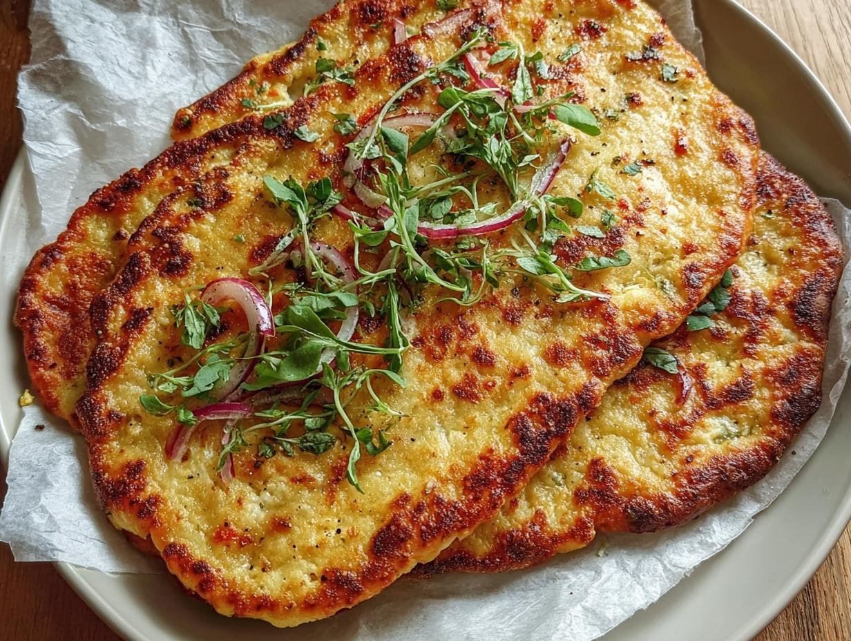 Amazing Cottage Cheese Flatbread: 2 Ingredient Success - Cottage Cheese Flatbread - additional detail