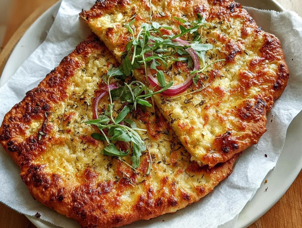 Amazing Cottage Cheese Flatbread: 2 Ingredient Success