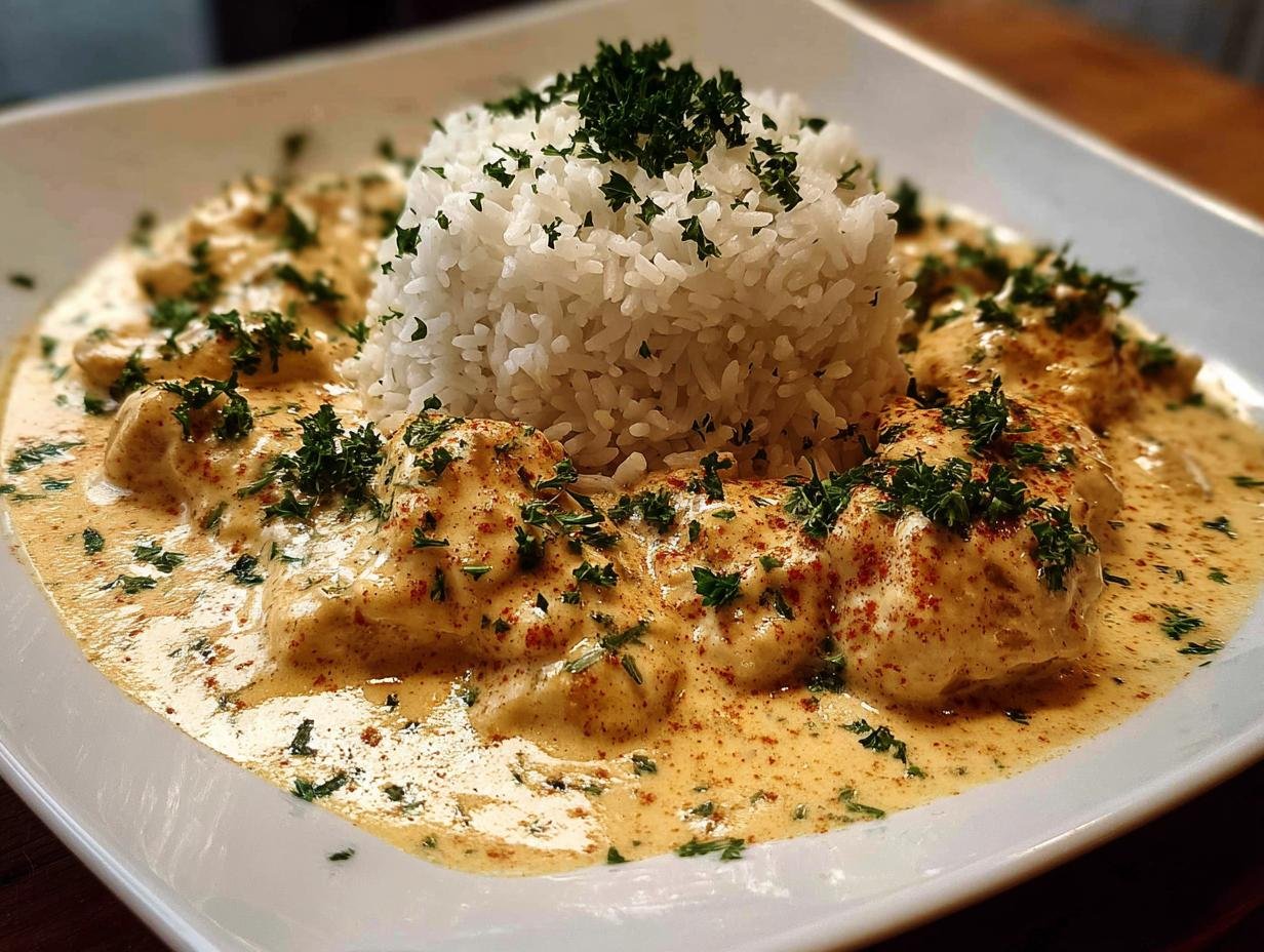 Creamy Smothered Chicken Rice: 1 amazing dish - Creamy Smothered Chicken Rice - additional detail