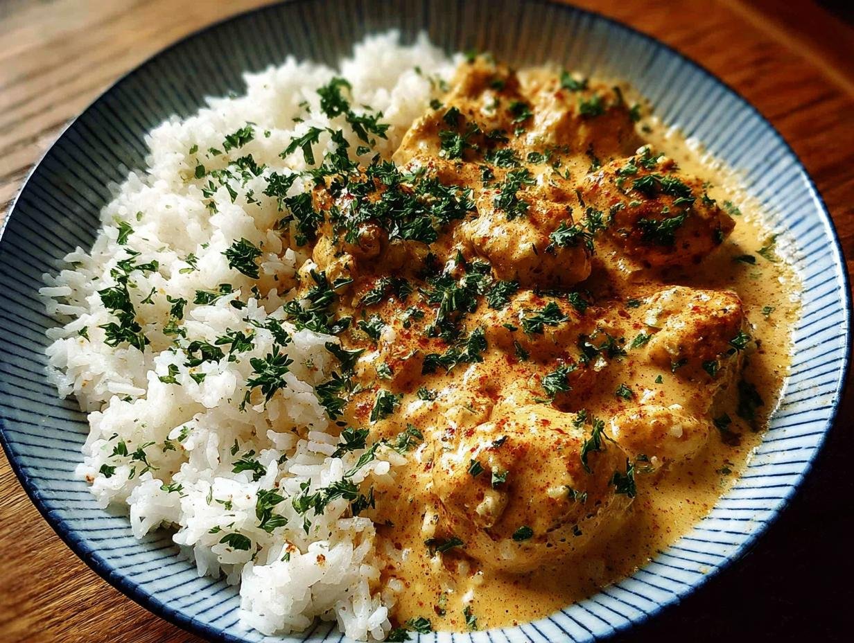 Creamy Smothered Chicken Rice: 1 amazing dish - Creamy Smothered Chicken Rice - additional detail