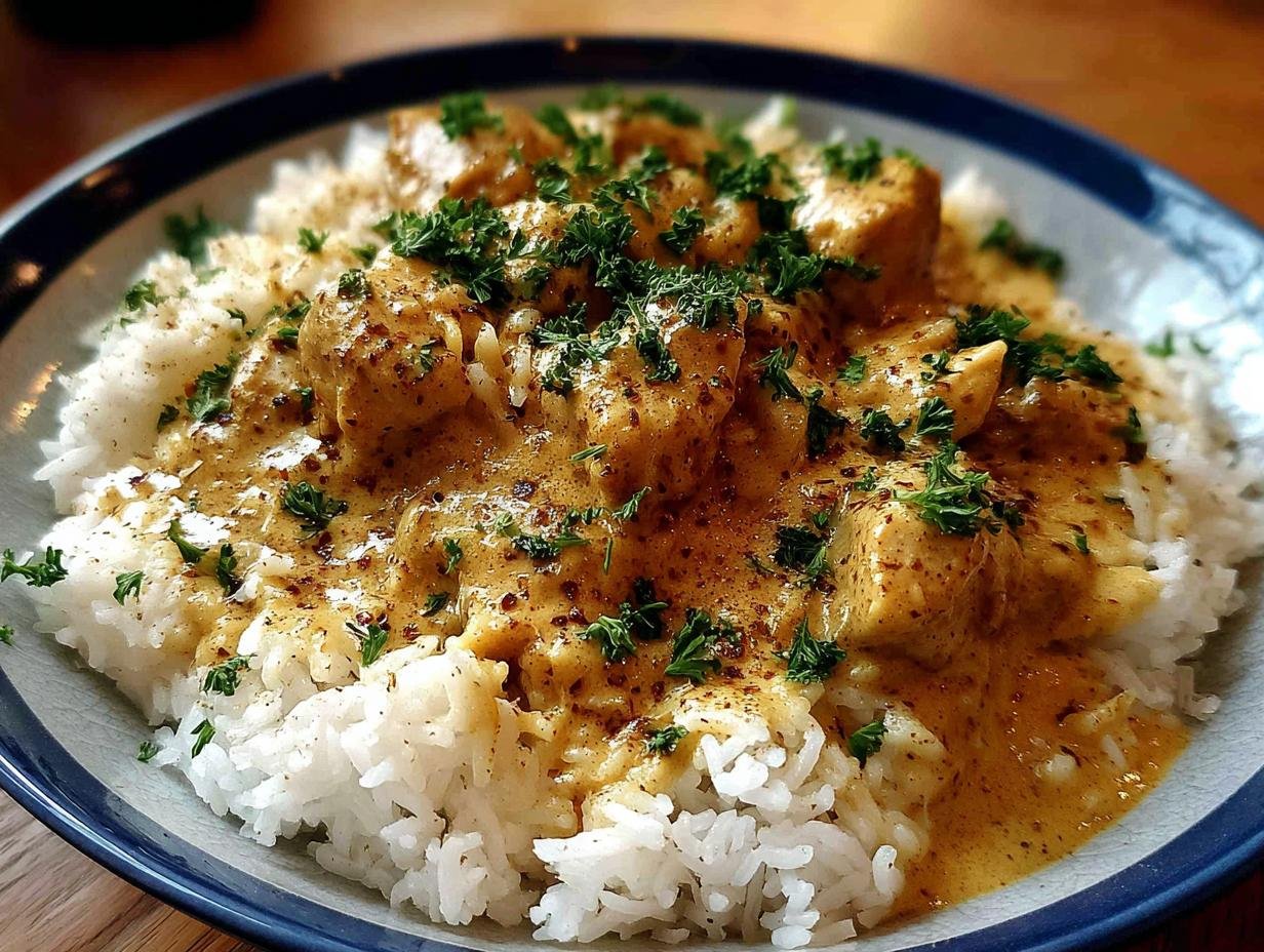 Creamy Smothered Chicken Rice: 1 amazing dish