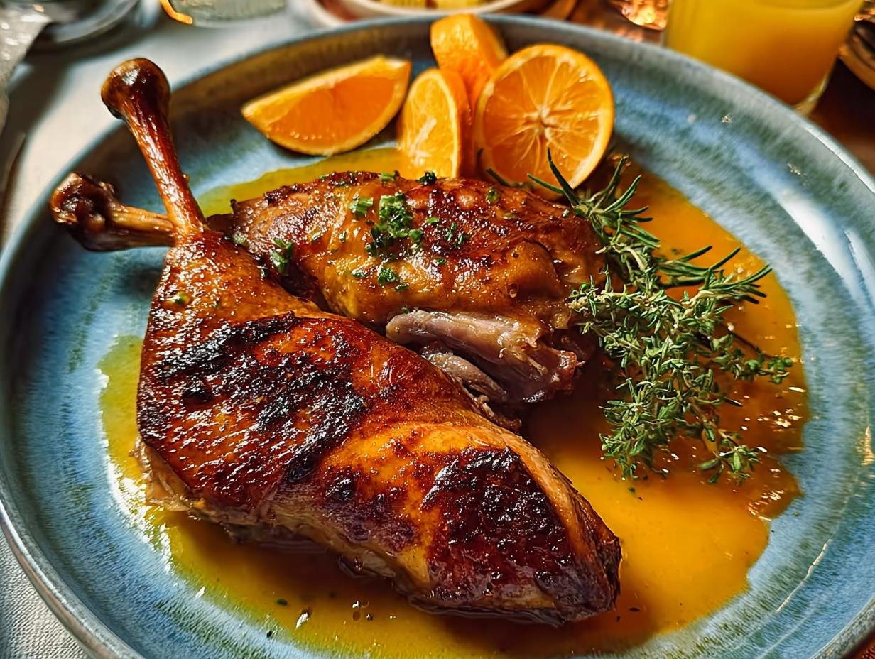 Duck Lorange: 1 Glorious French Meal - Duck Lorange - additional detail