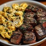 Garlic Butter Steak Tortellini