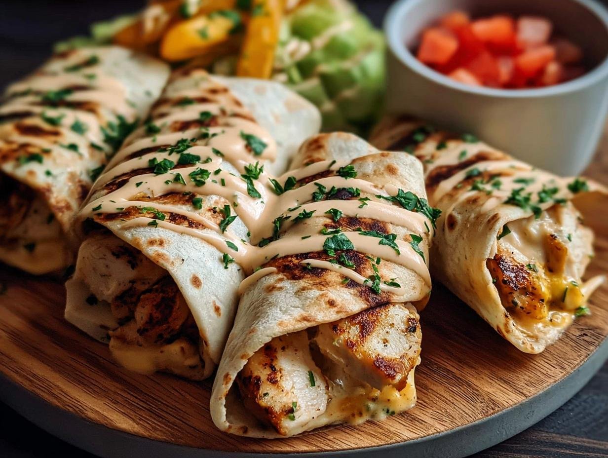 Garlic Chicken Wraps: Amazing 10-Minute Meal - Garlic Chicken Wraps - additional detail