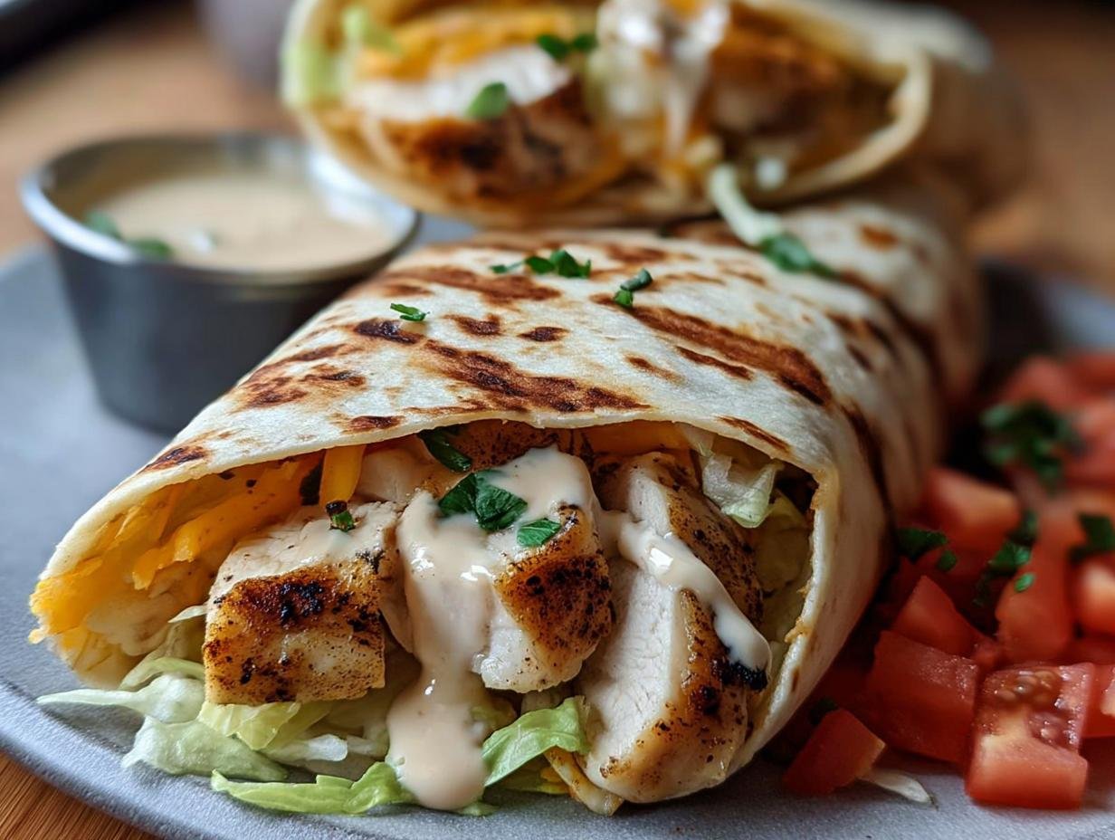 Garlic Chicken Wraps: Amazing 10-Minute Meal