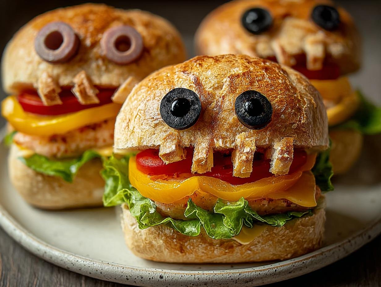 Ghoul Face Sandwiches: 1 Spooky & Easy Recipe - Ghoul Face Sandwiches - main visual representation