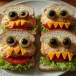 Ghoul Face Sandwiches