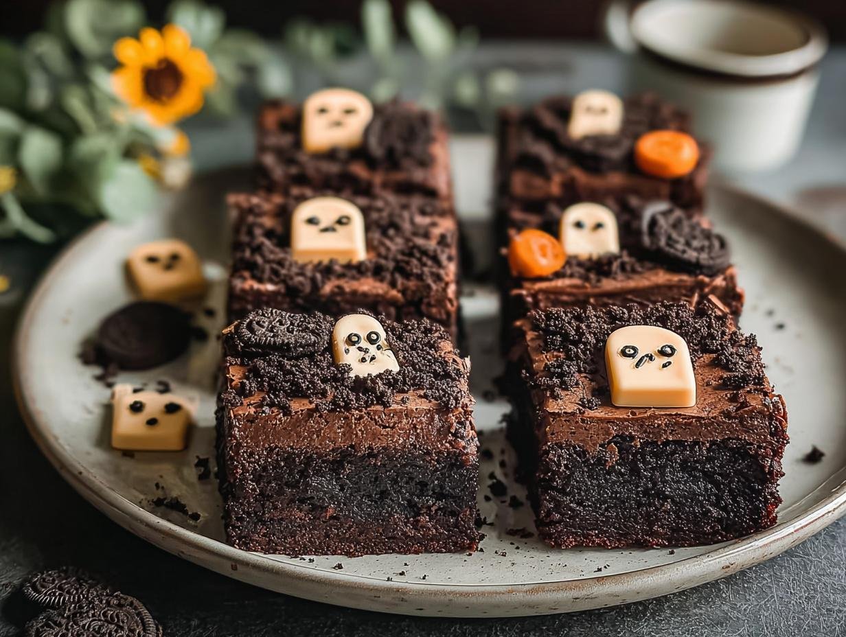Spooky Graveyard Brownies: 1 Simple Recipe