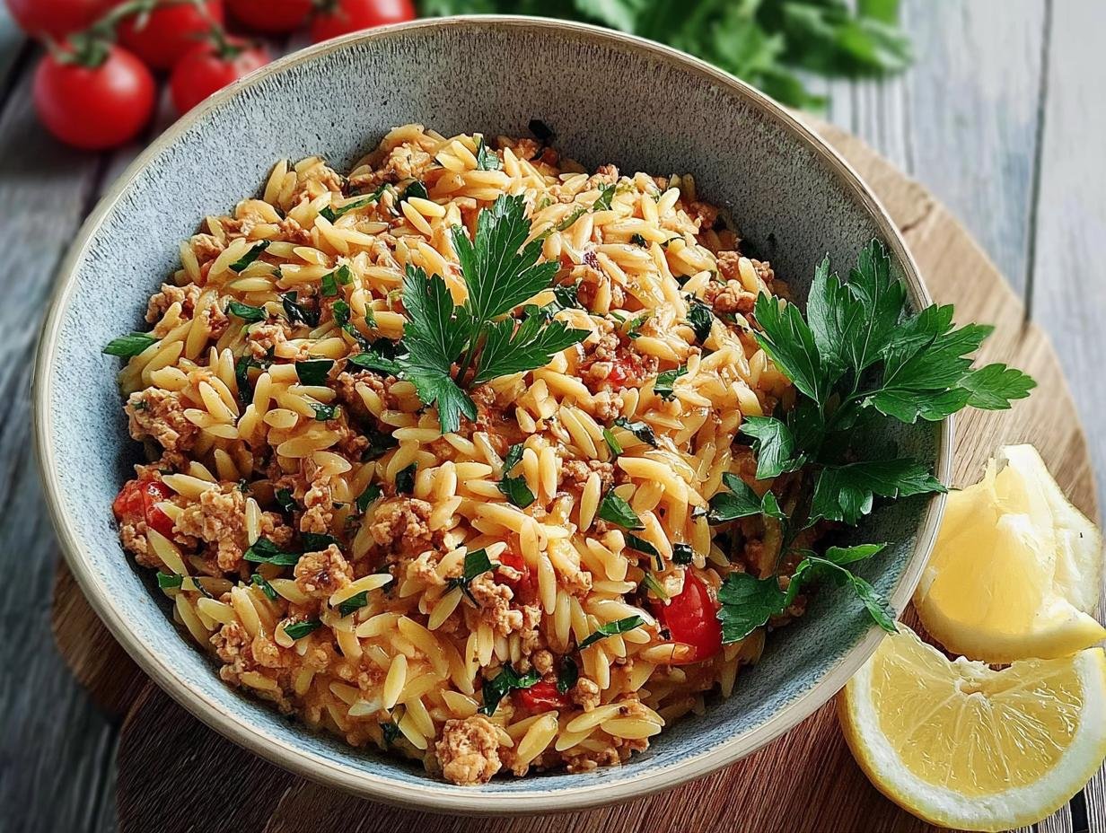 Ground Turkey Orzo: 1 Easy & Amazing Recipe - Ground Turkey Orzo - additional detail