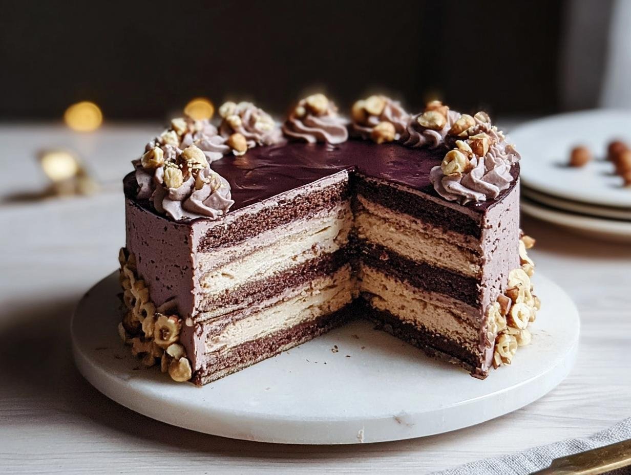 Amazing Hazelnut Nutcracker Cake Recipe - Hazelnut Nutcracker Cake - additional detail