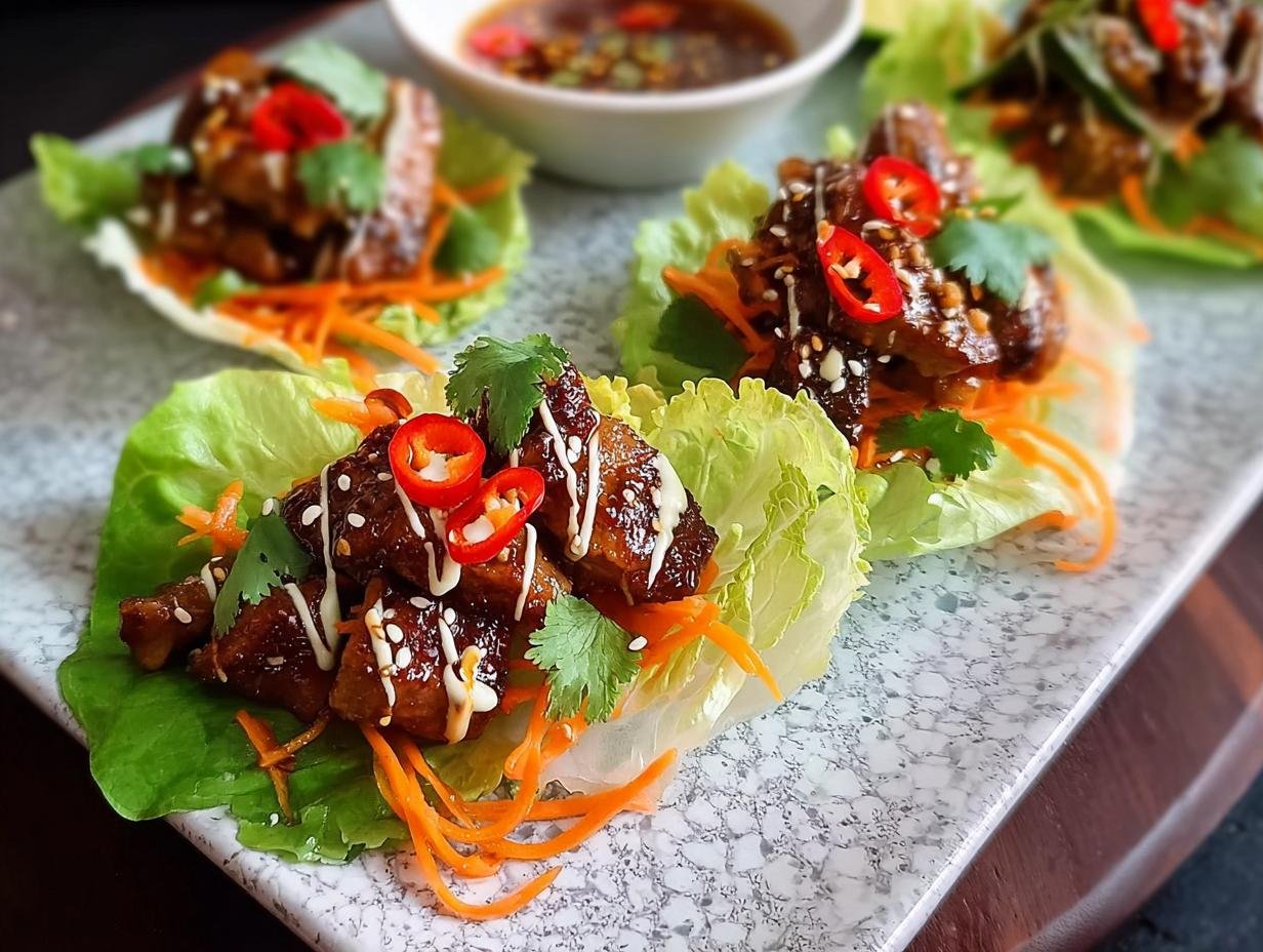 Hoisin Chicken Lettuce Cups: Flavorful 15-Min Meal