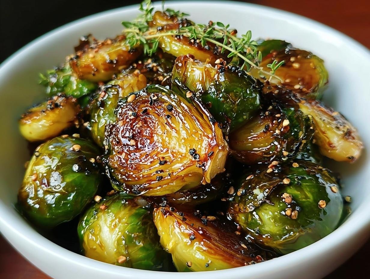 Honey Balsamic Brussels Sprouts: 10 Minute Magic - Honey Balsamic Brussels Sprouts - additional detail