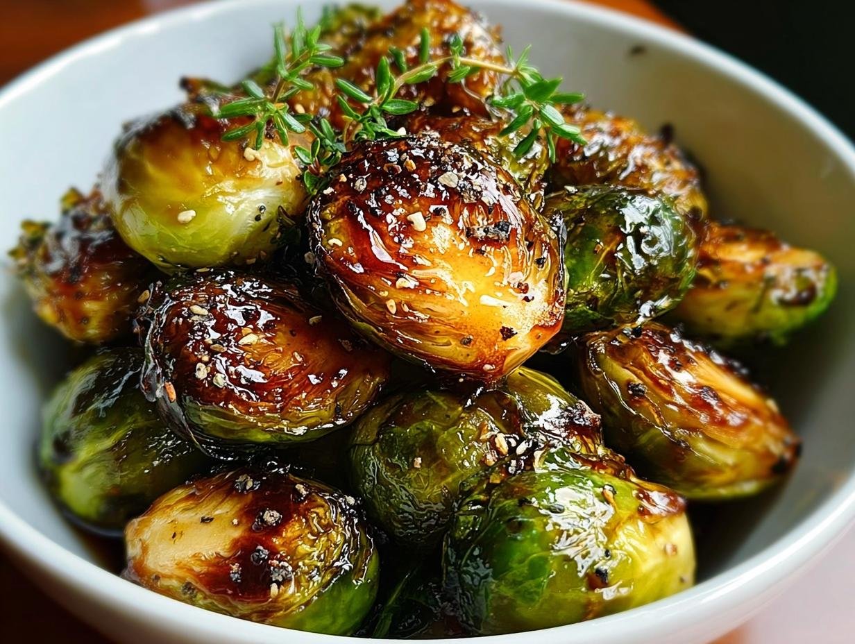 Honey Balsamic Brussels Sprouts: 10 Minute Magic - Honey Balsamic Brussels Sprouts - additional detail