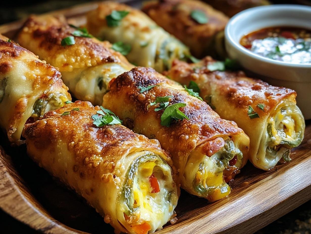 Amazing Jalapeno Popper Egg Rolls: 10 Minute Prep - Jalapeno Popper Egg Rolls - additional detail