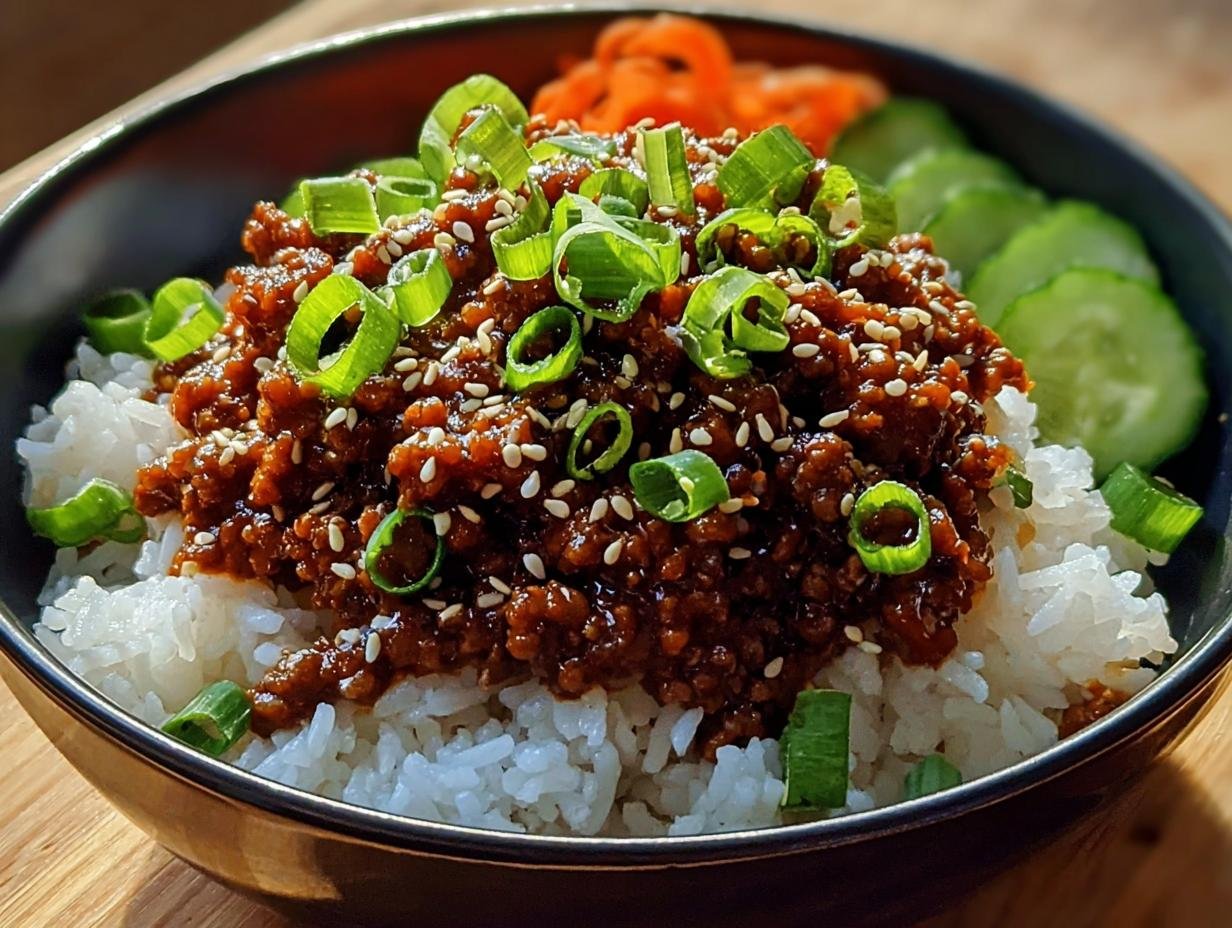 Korean Ground Beef Bowl: Amazing 30 Min Meal - Korean Ground Beef Bowl - additional detail