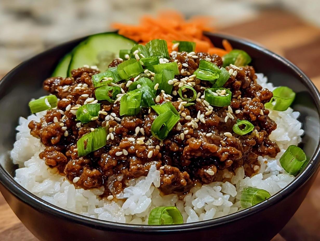 Korean Ground Beef Bowl: Amazing 30 Min Meal - Korean Ground Beef Bowl - additional detail