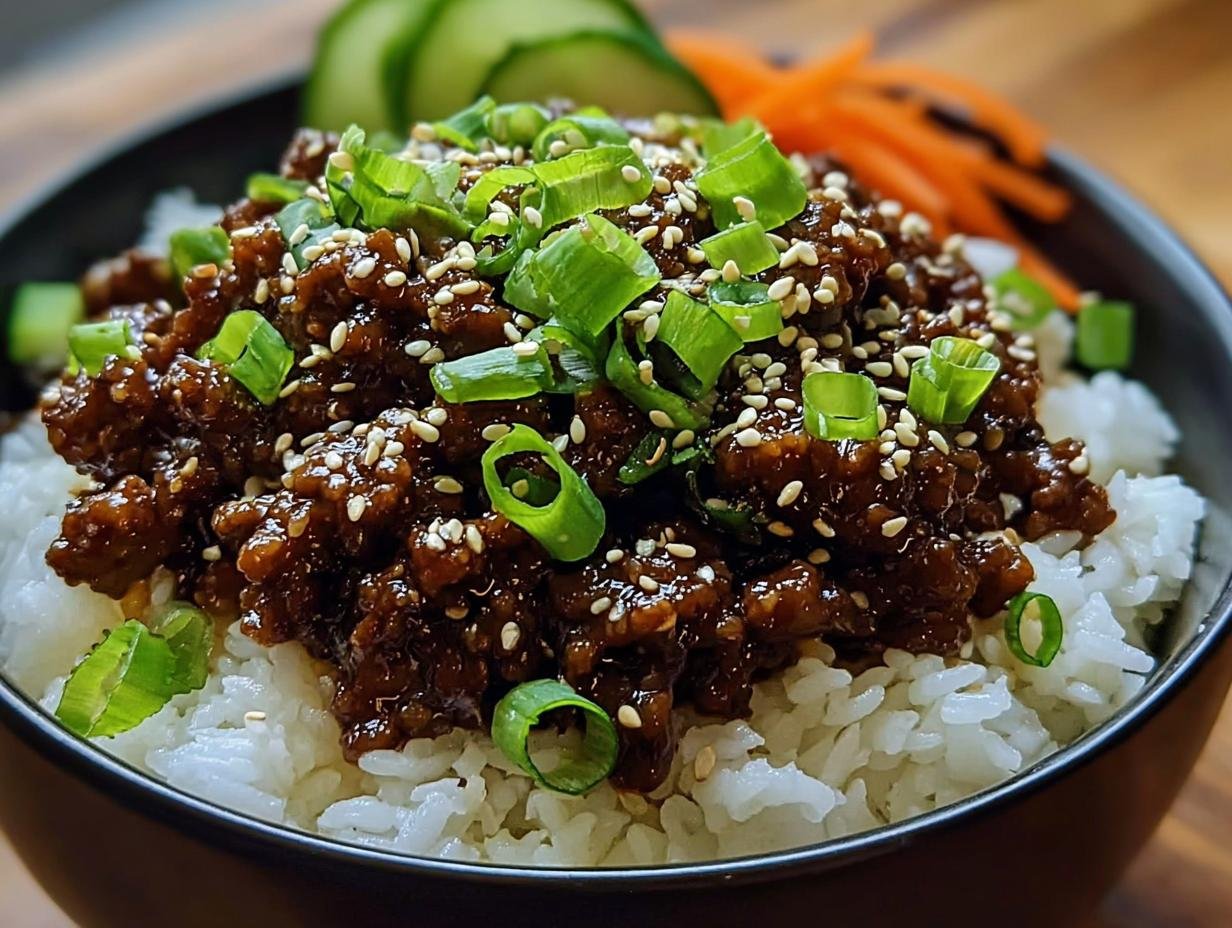 Korean Ground Beef Bowl: Amazing 30 Min Meal