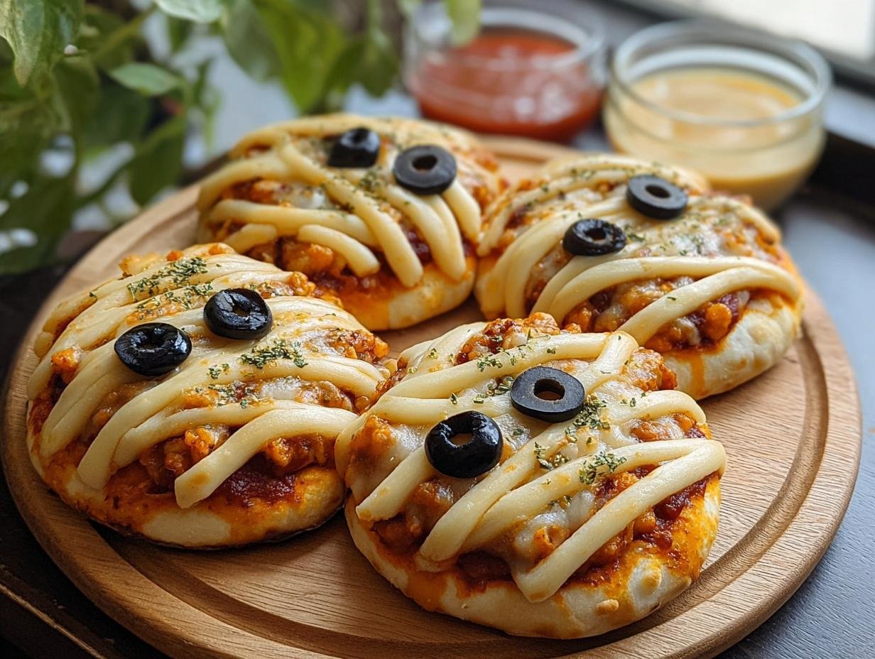 Mummy Pizzas: 10 Spooky Halloween Delights - Mummy Pizzas - additional detail