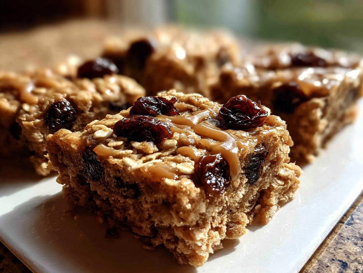 Oatmeal Raisin Cookie Bars: 3 Secrets! - Oatmeal Raisin Cookie Bars - additional detail