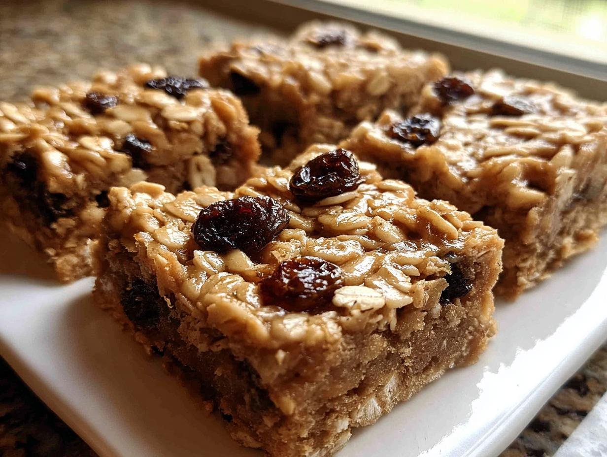 Oatmeal Raisin Cookie Bars: 3 Secrets! - Oatmeal Raisin Cookie Bars - additional detail