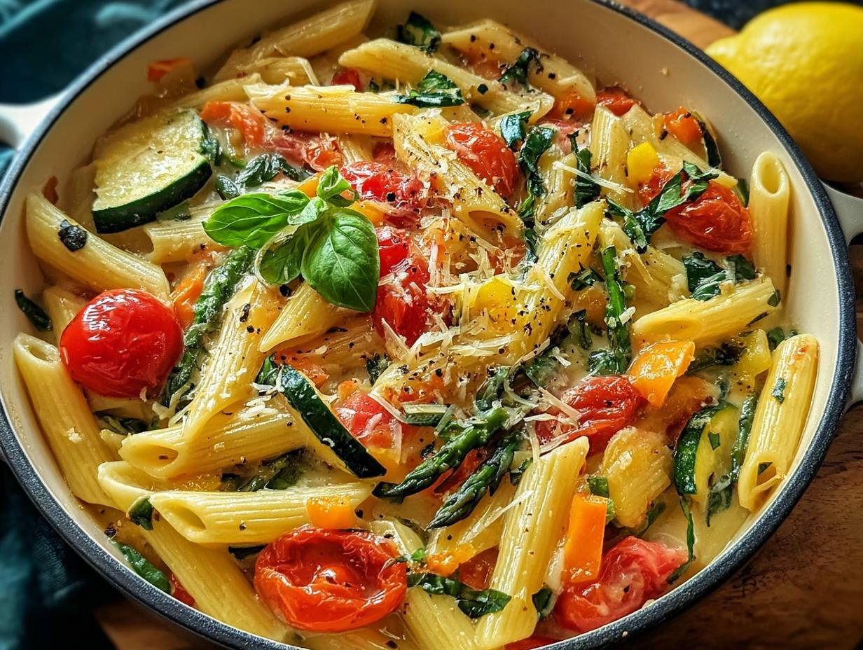 One Pot Pasta Primavera: 12 Amazing Veggies