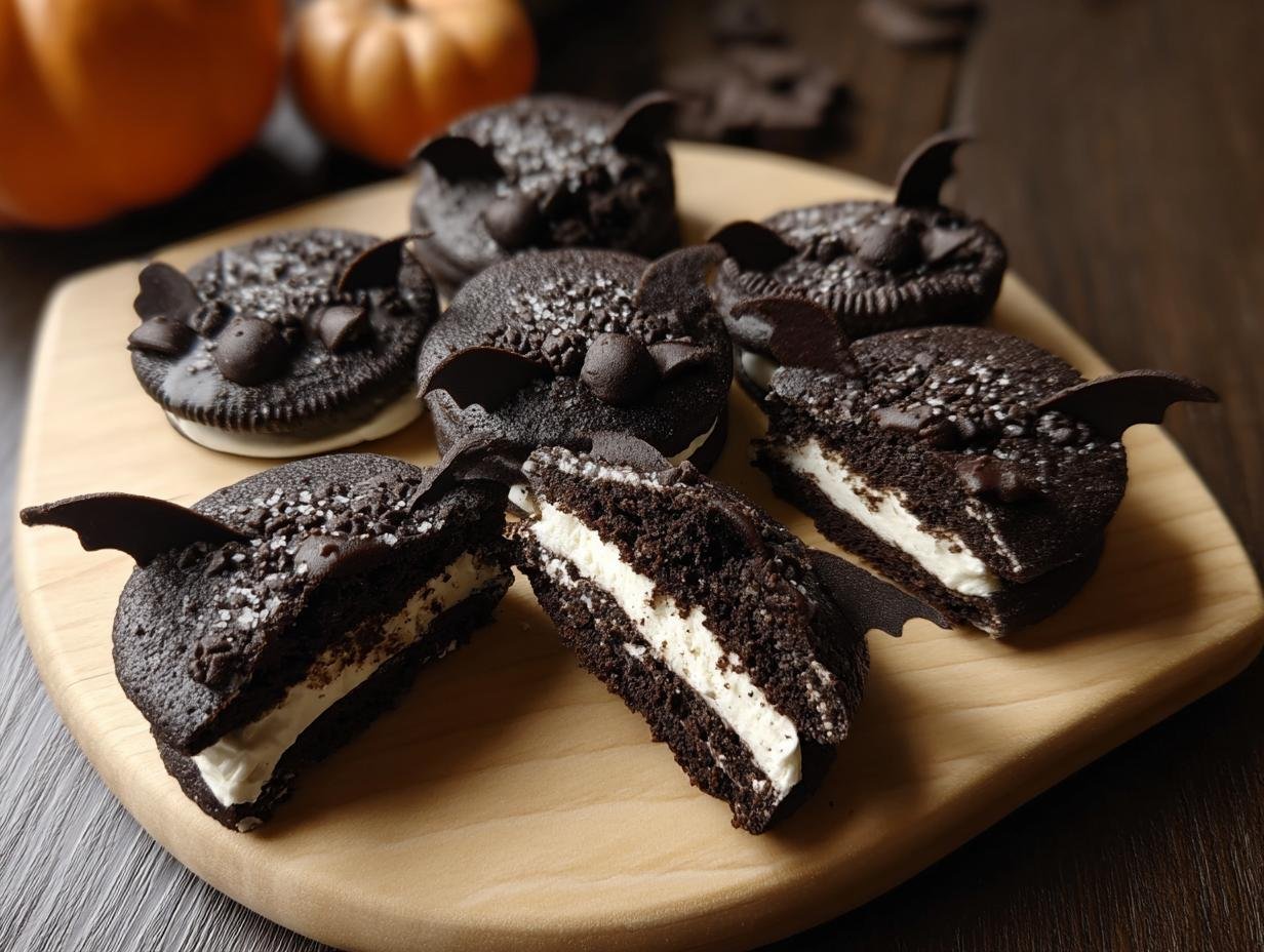 Oreo Bat Cookies: 4 Epic Halloween Treats - Oreo Style Bat Cookies - additional detail