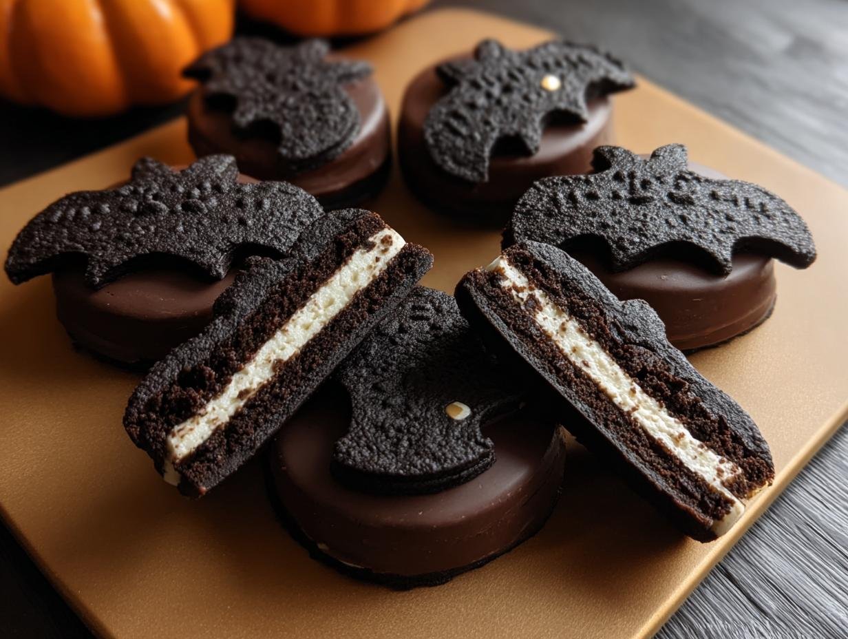 Oreo Style Bat Cookies