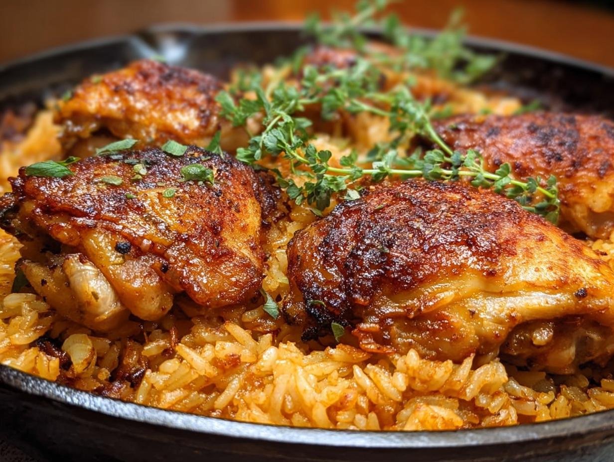 Easy Paprika Chicken Rice Bake: Family Favorite