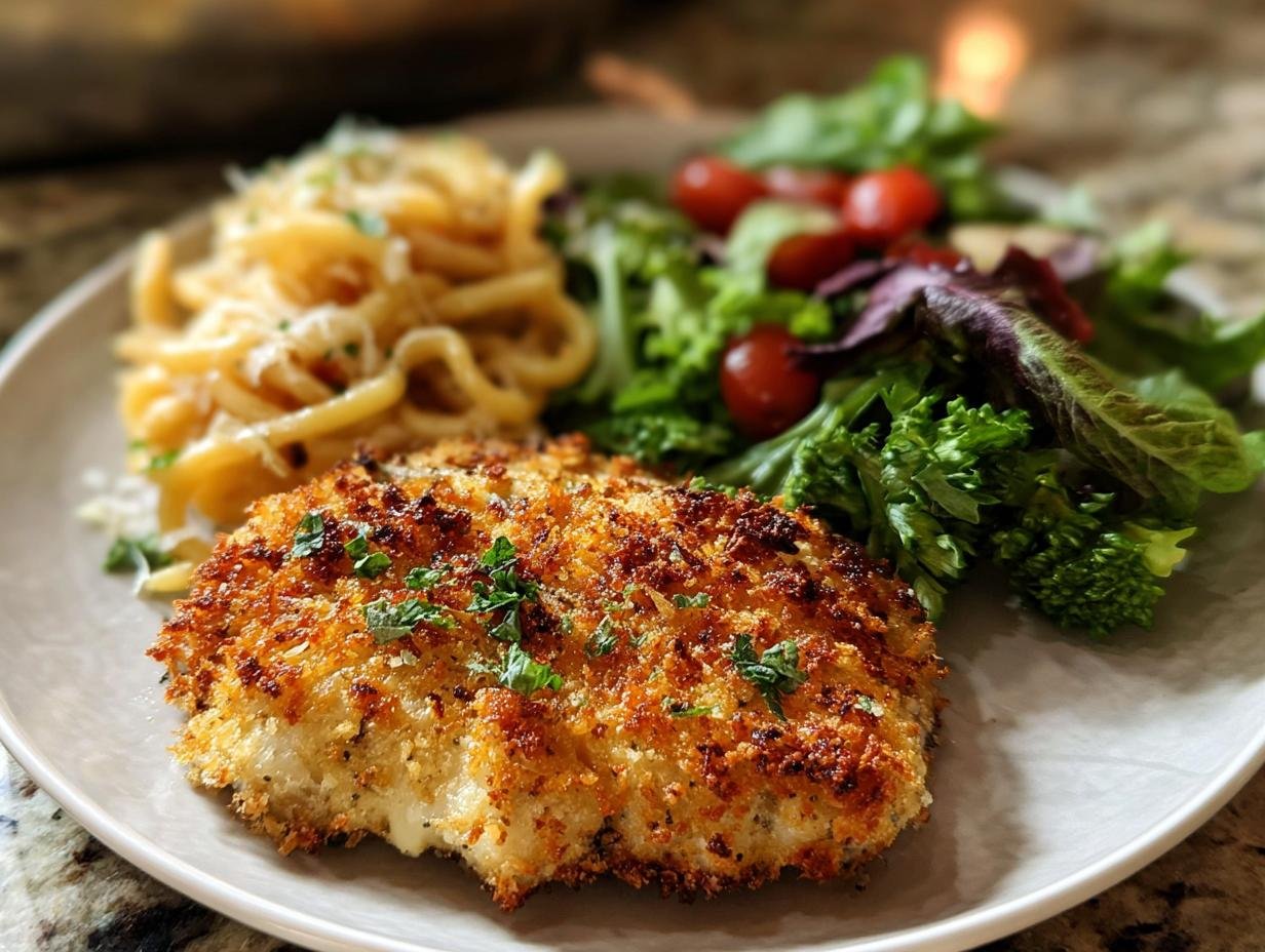 Amazing Parmesan Crusted Chicken Dinner - Parmesan Crusted Chicken Dinner - main visual representation