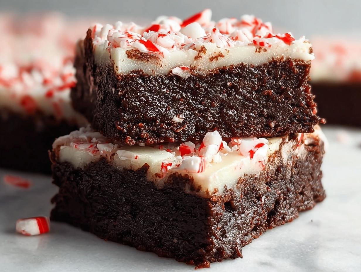 Peppermint Bark Brownies: 1 Amazing Holiday Treat
