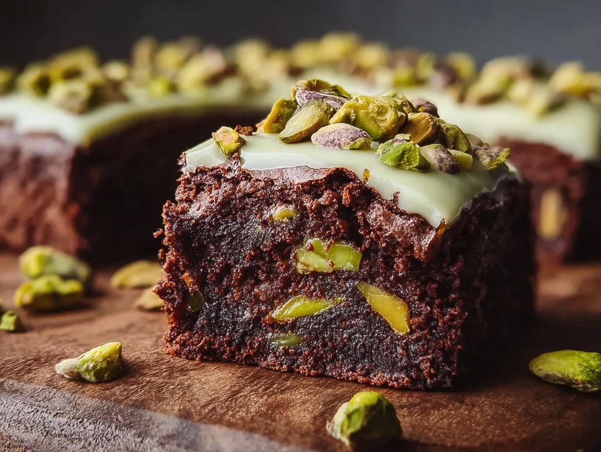Fudgy Pistachio Brownies: 3 Secrets Revealed - Pistachio Brownies - additional detail