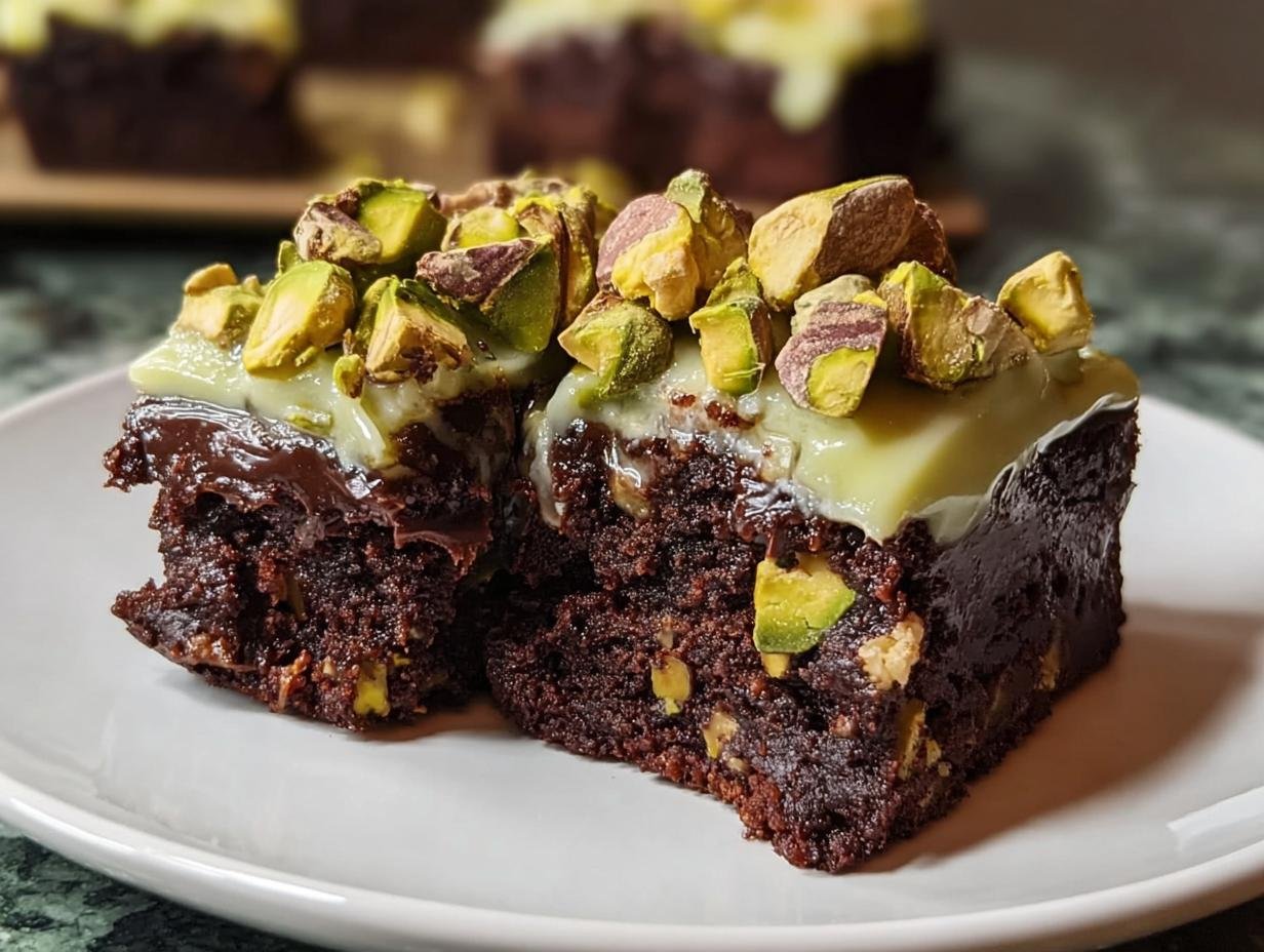 Fudgy Pistachio Brownies: 3 Secrets Revealed - Pistachio Brownies - additional detail