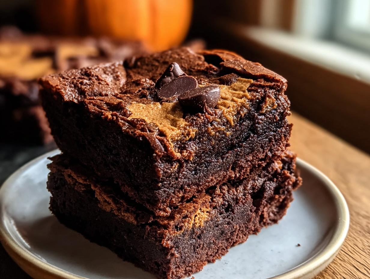 Pumpkin Brownies: 1 Step to Fudgy Perfection