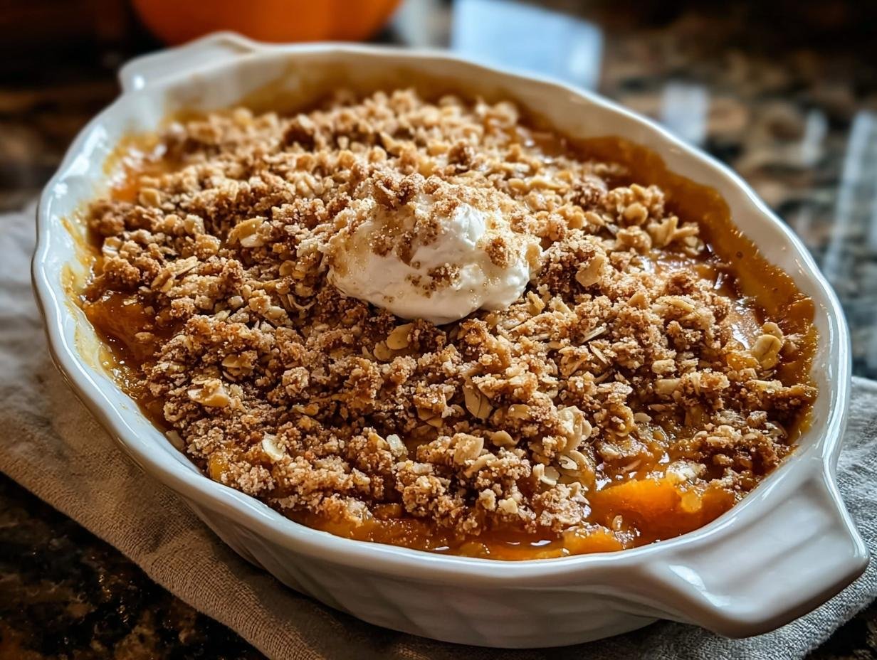 Amazing Pumpkin Crisp Baked Dessert Flavor