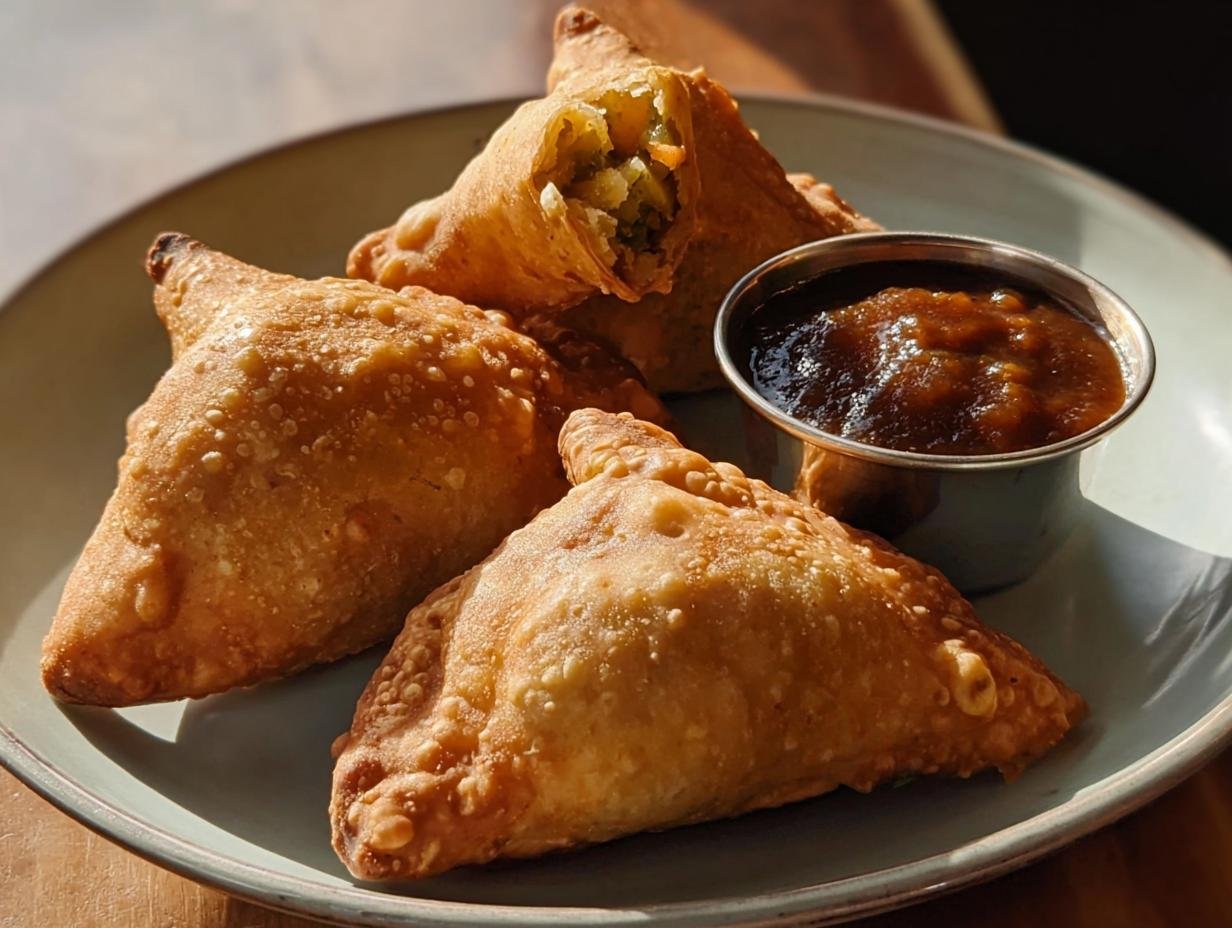 Samosas Tamarind Date Chutney: 1 Recipe! - Samosas Tamarind Date Chutney - additional detail
