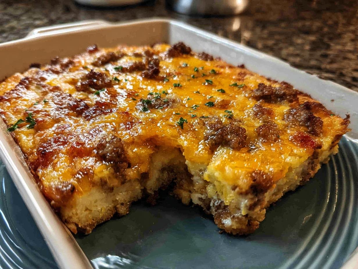 Sausage Hash Brown Breakfast: 1 Amazing Bake - Sausage Hash Brown Breakfast - additional detail