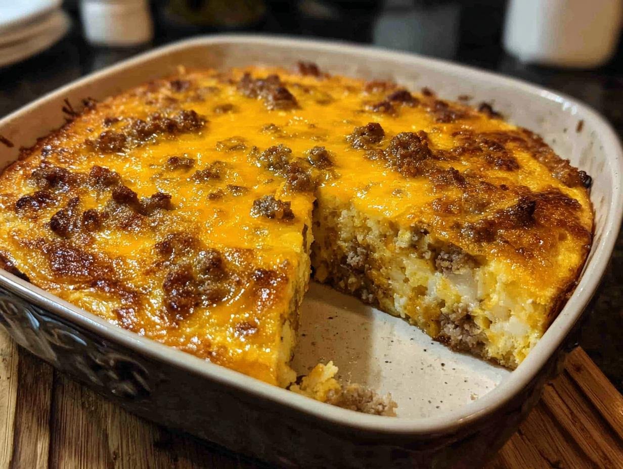 Sausage Hash Brown Breakfast: 1 Amazing Bake - Sausage Hash Brown Breakfast - additional detail