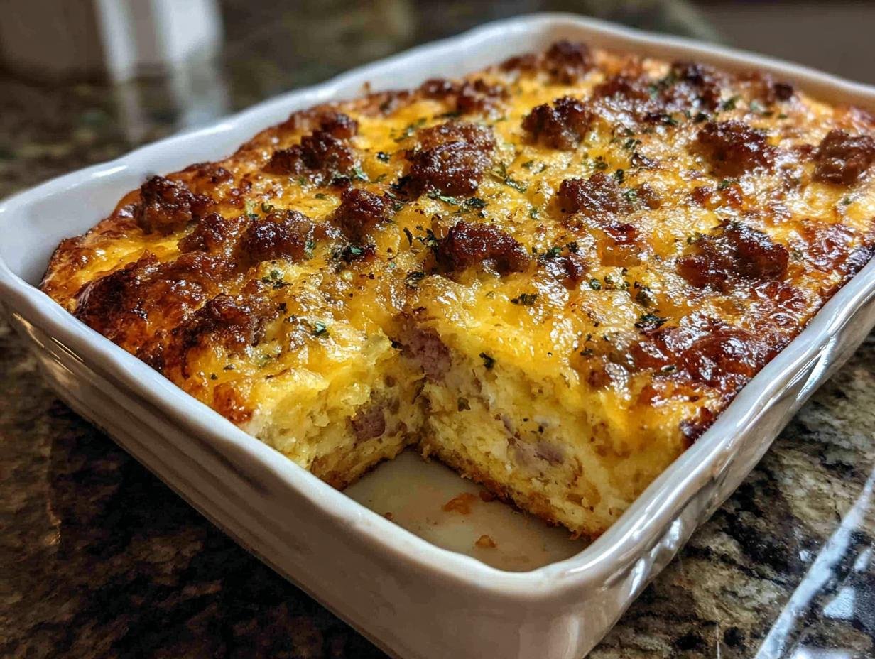 Sausage Hash Brown Breakfast: 1 Amazing Bake